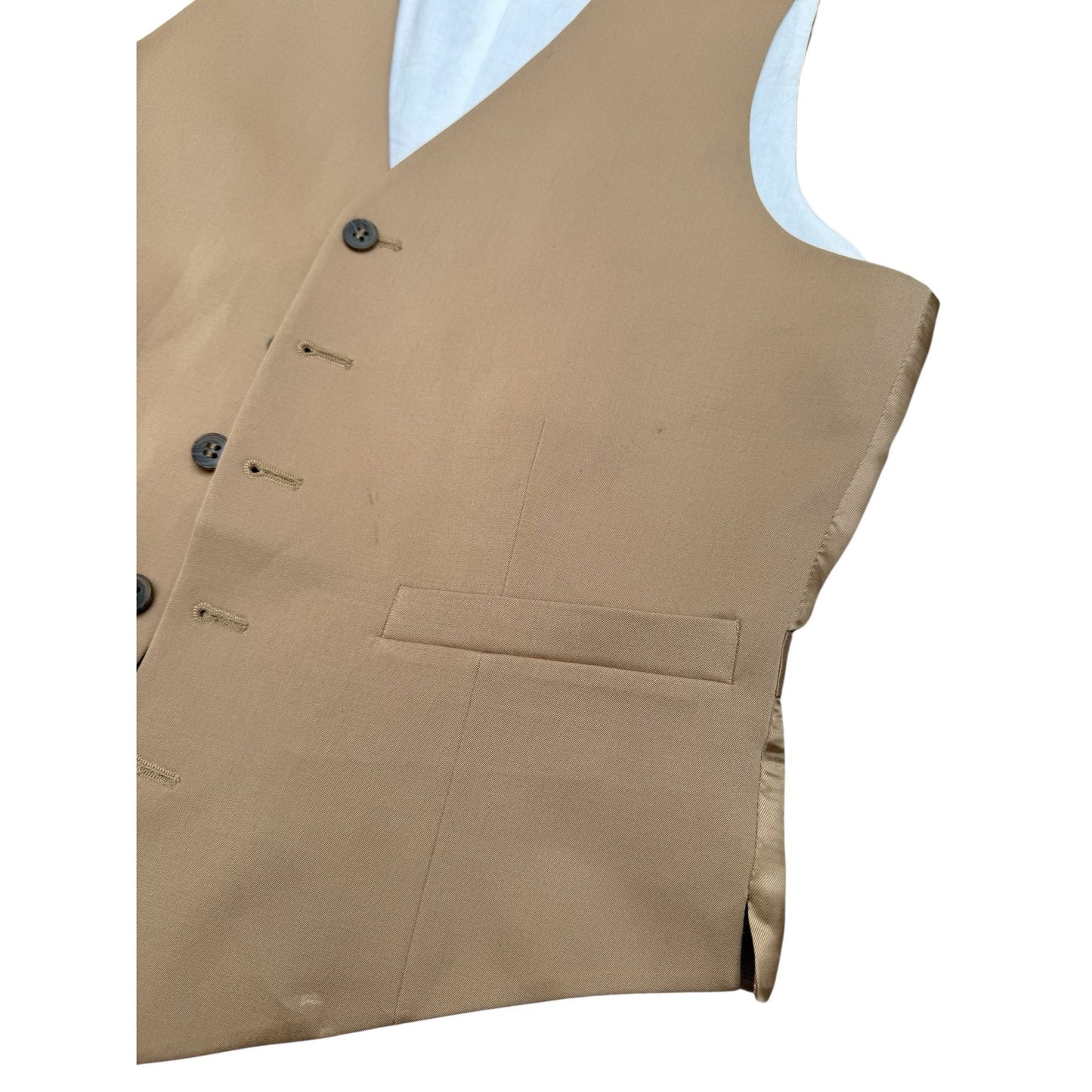 Beige Wool Viscose Vest