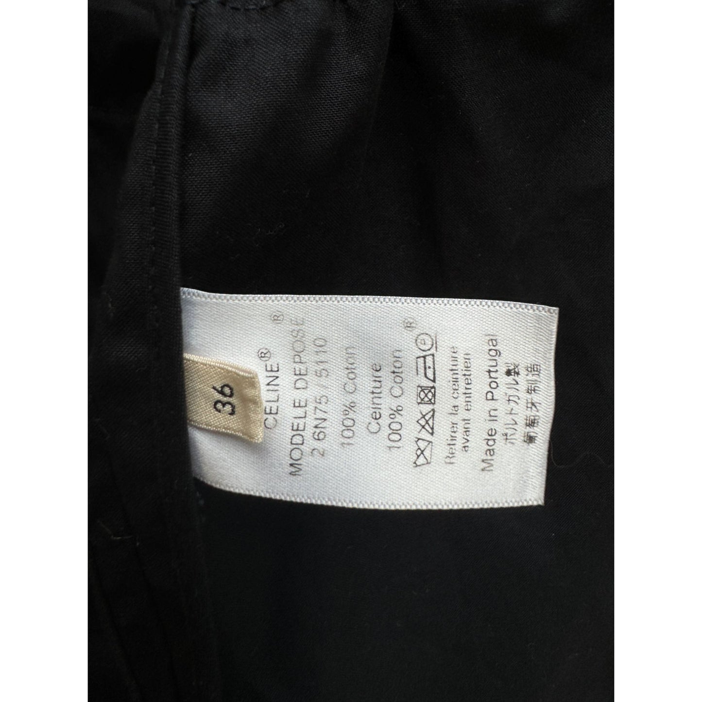 By Phoebe Philo Black Belted Dress