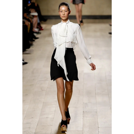 SS 2010 Off-White Silk Panel Shirt