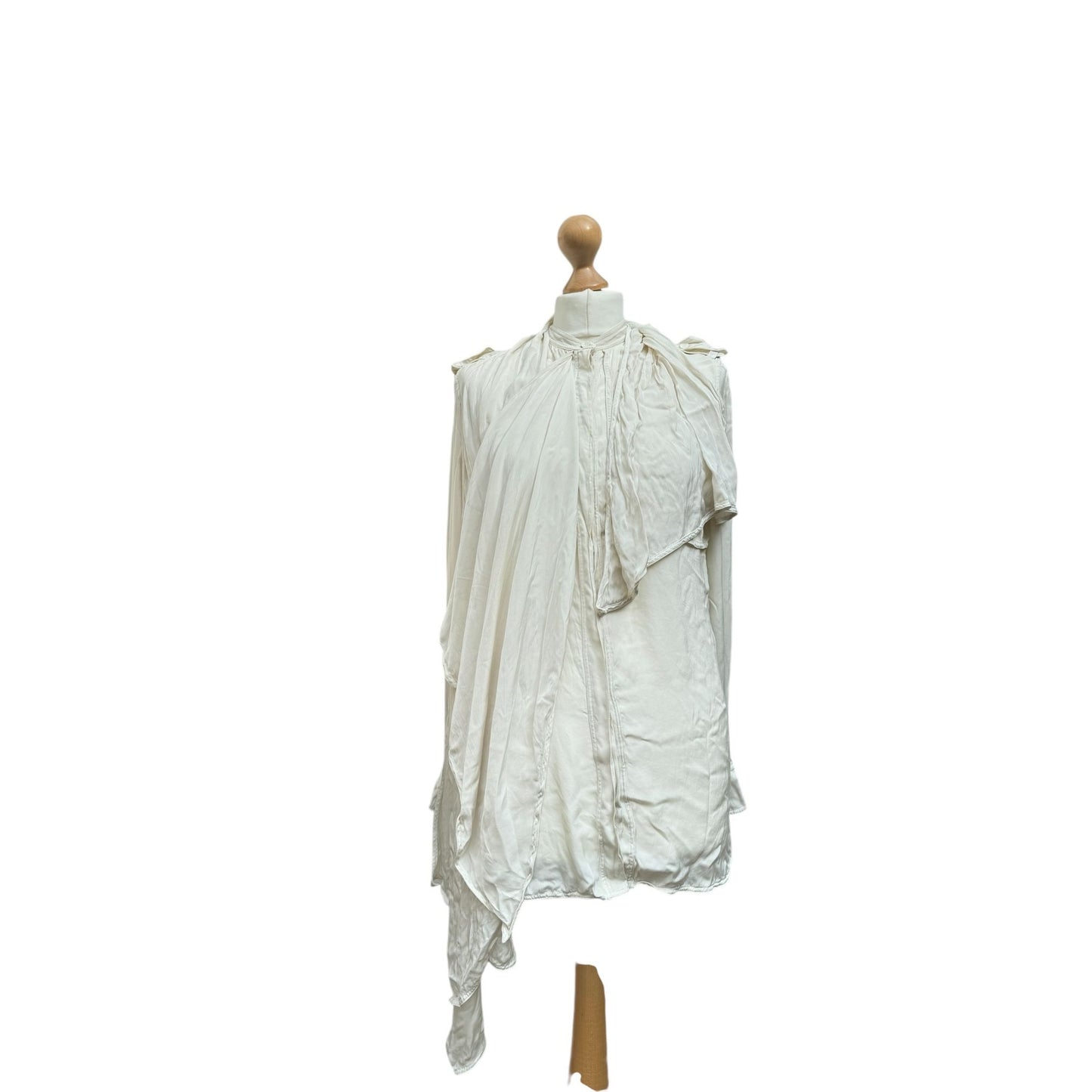 SS 2010 Off-White Silk Panel Shirt