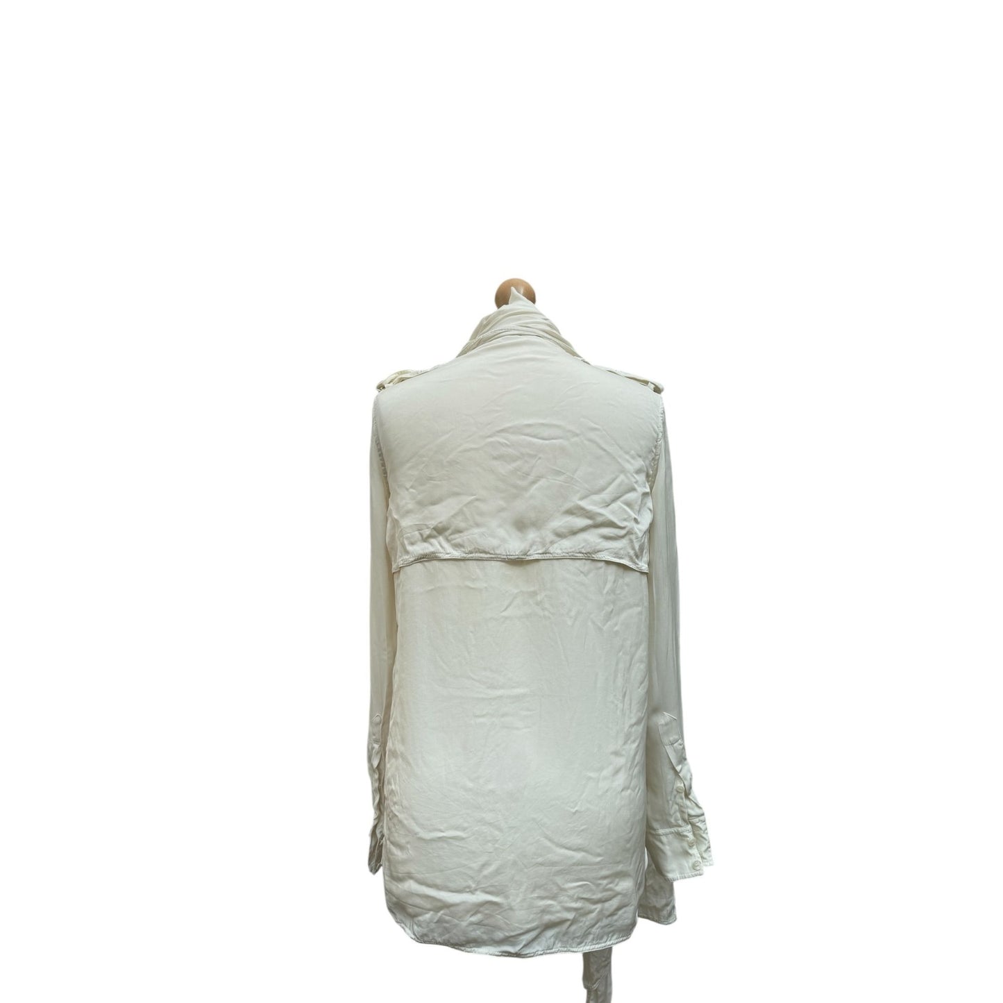 SS 2010 Off-White Silk Panel Shirt