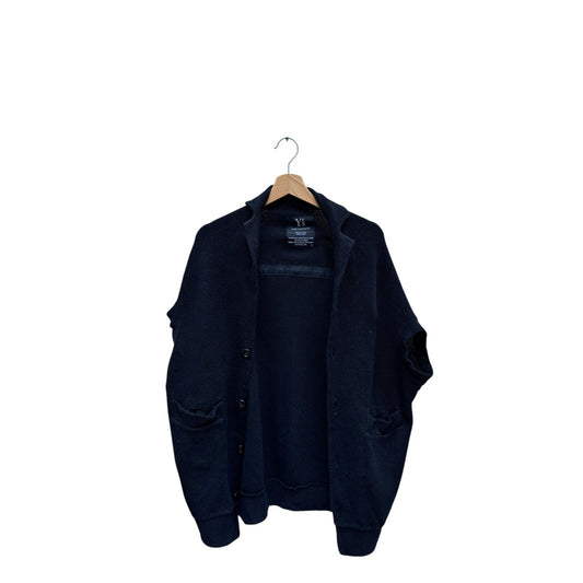 Y’s Black Knit Cotton Jacket