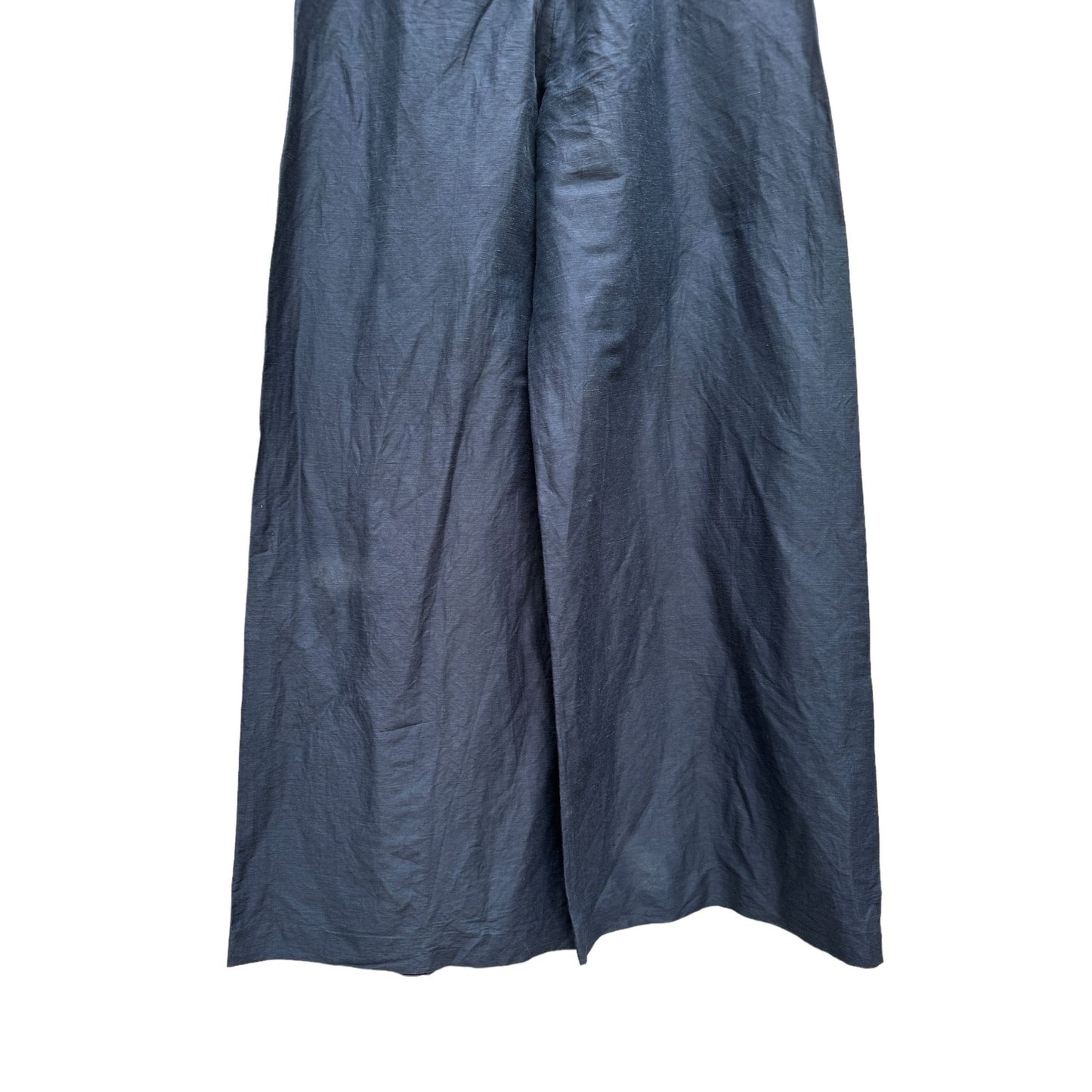 By Phoebe Philo Navy Wide Linen Pants