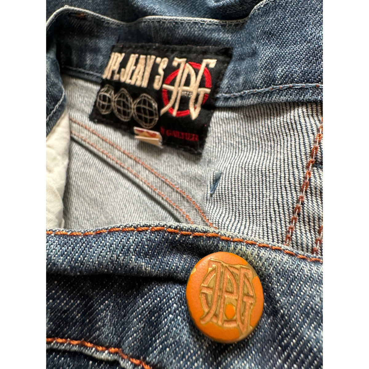 1990s Blue Denim Straight Jeans