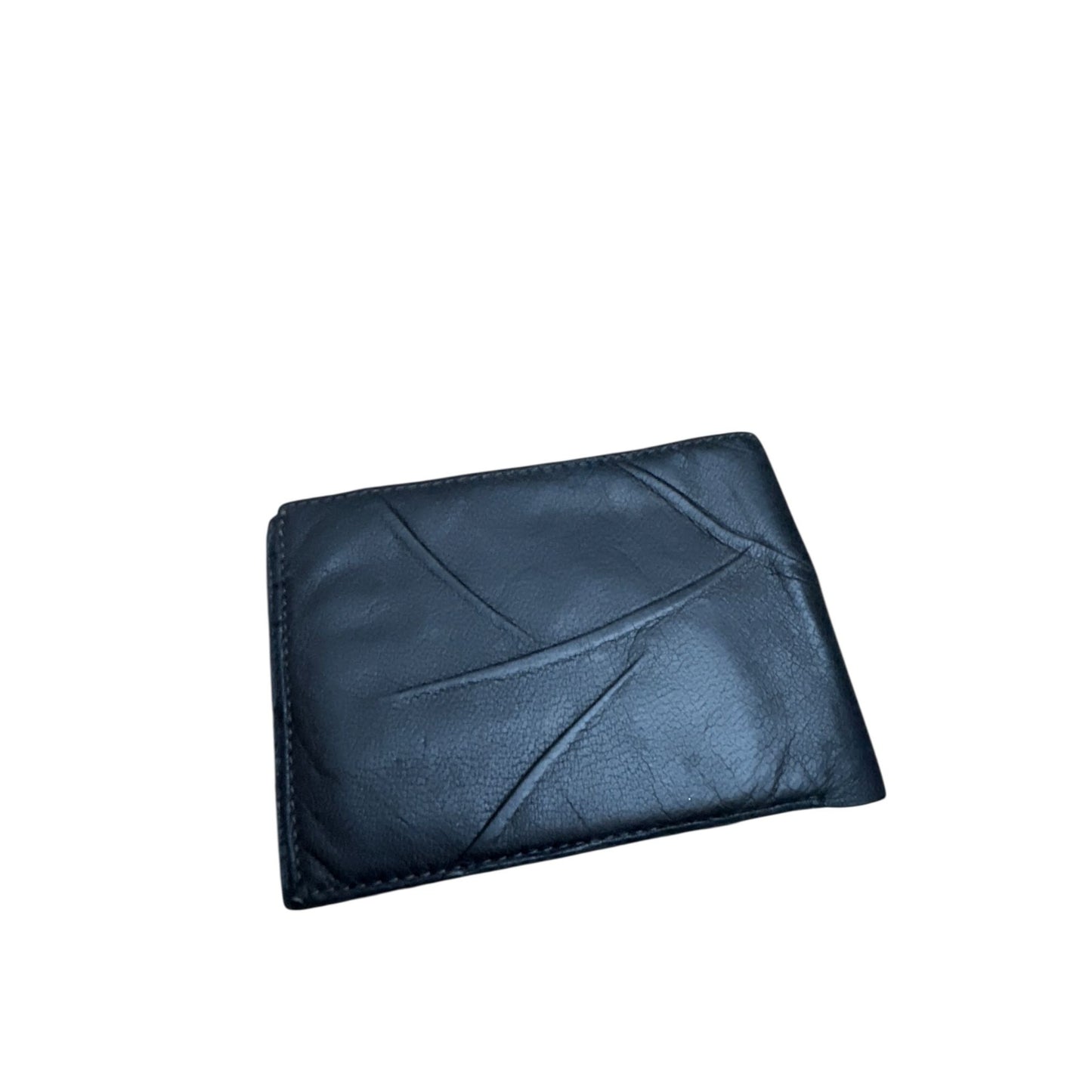 Martin Margiela 2000s Vintage Black Leather Bi-Fold Wallet