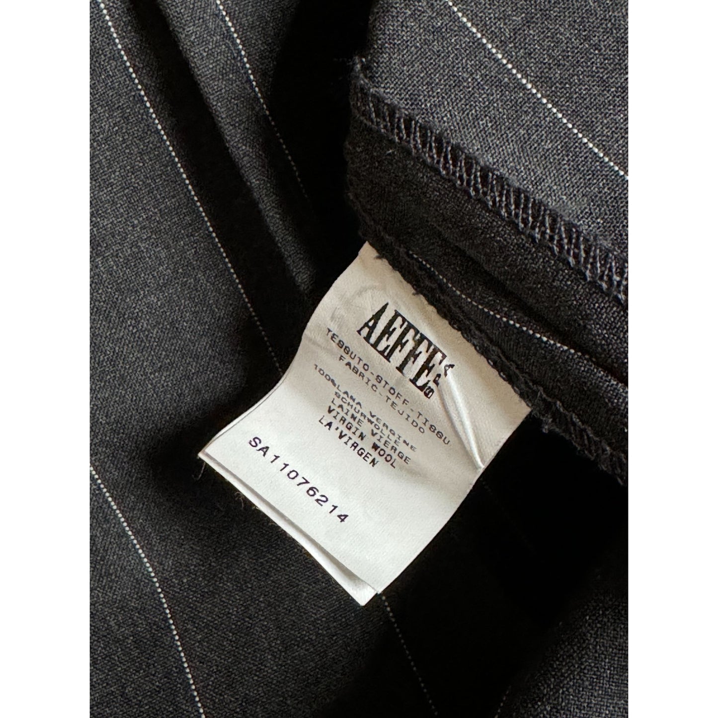 Grey Black Pinstripe Bodysuit Shirt