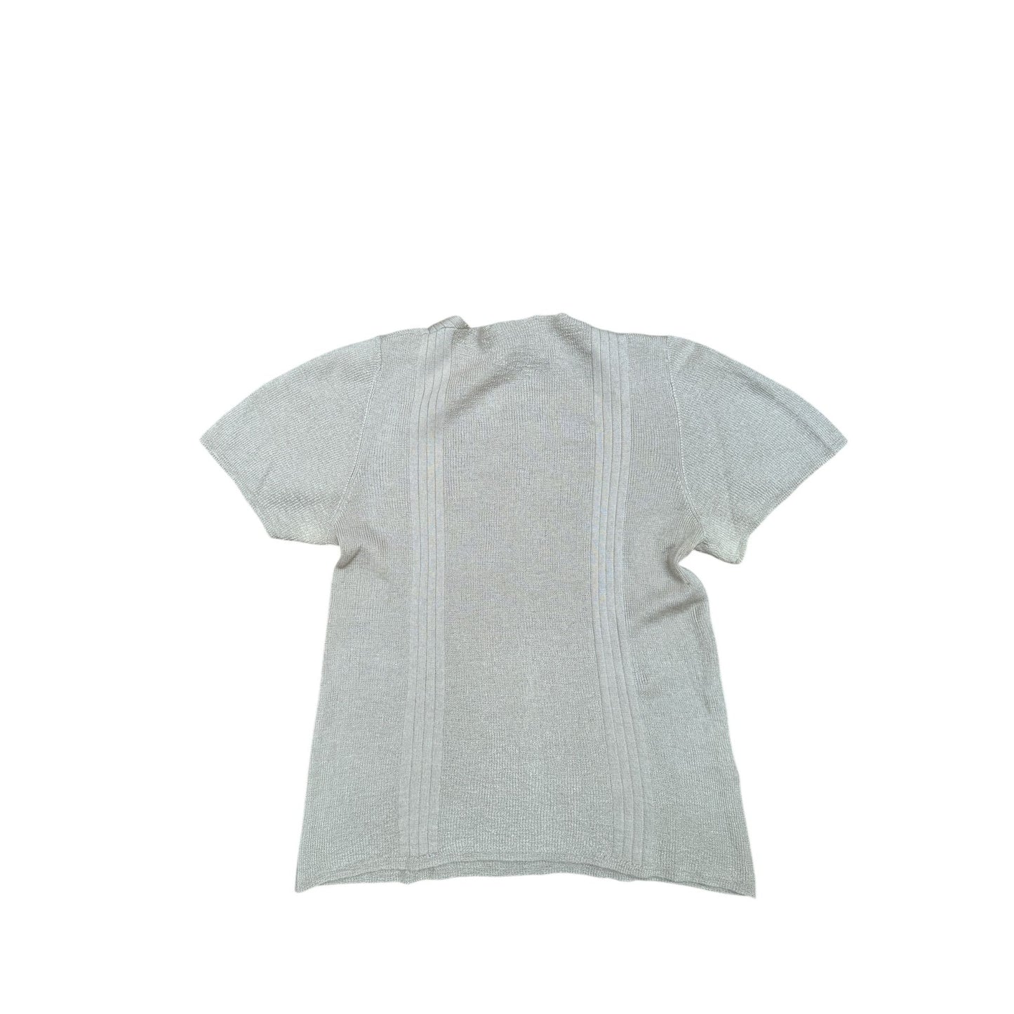Beige Cashmere Silk Short sleeves sweater