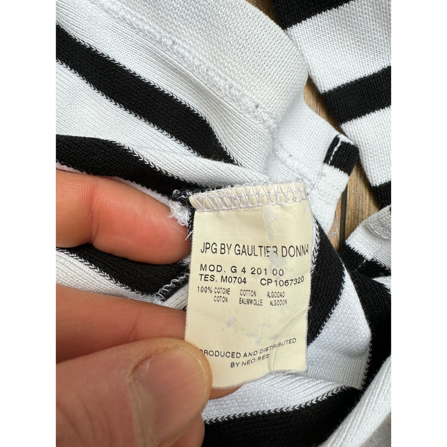 Black White Striped Long Sleeves Top