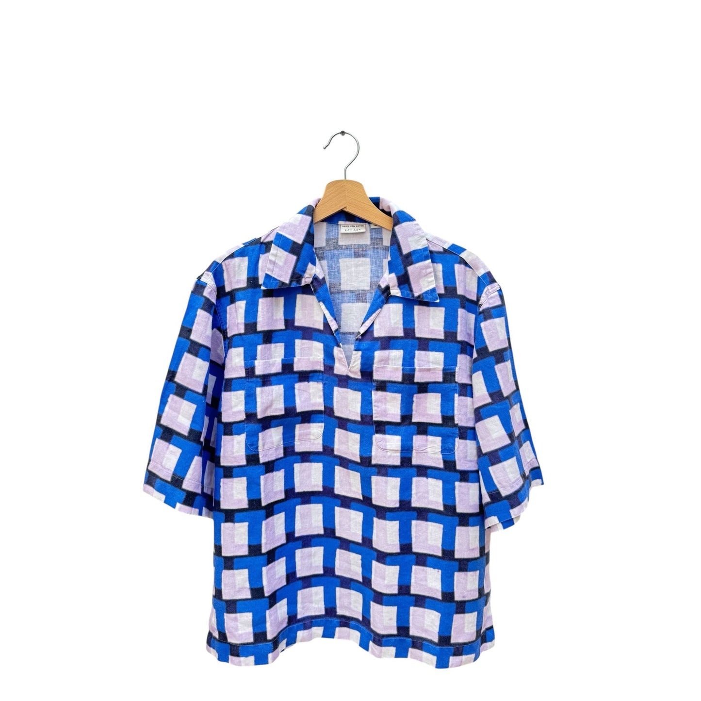 Len Lye
Spring Summer 2021 Linen Checkered Shirt