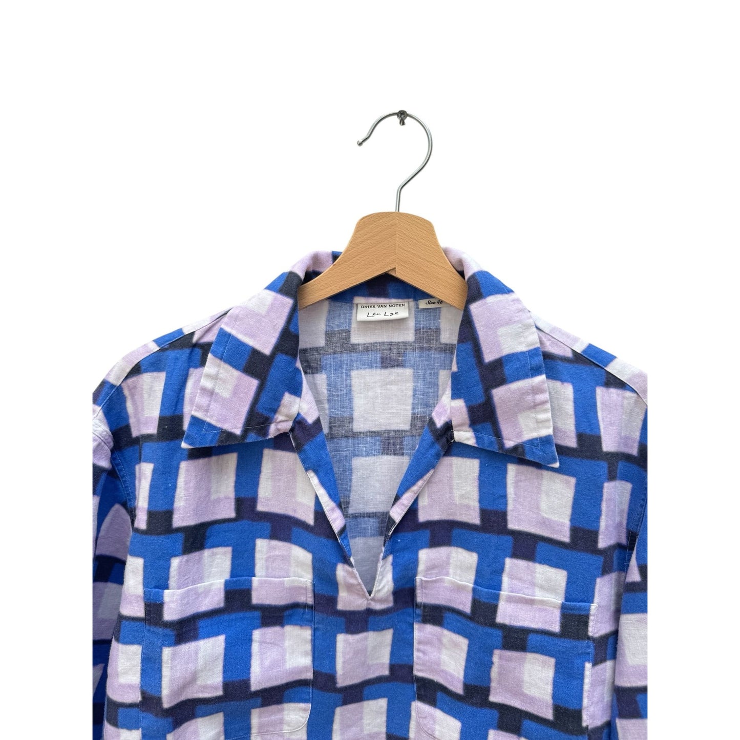 Len Lye
Spring Summer 2021 Linen Checkered Shirt