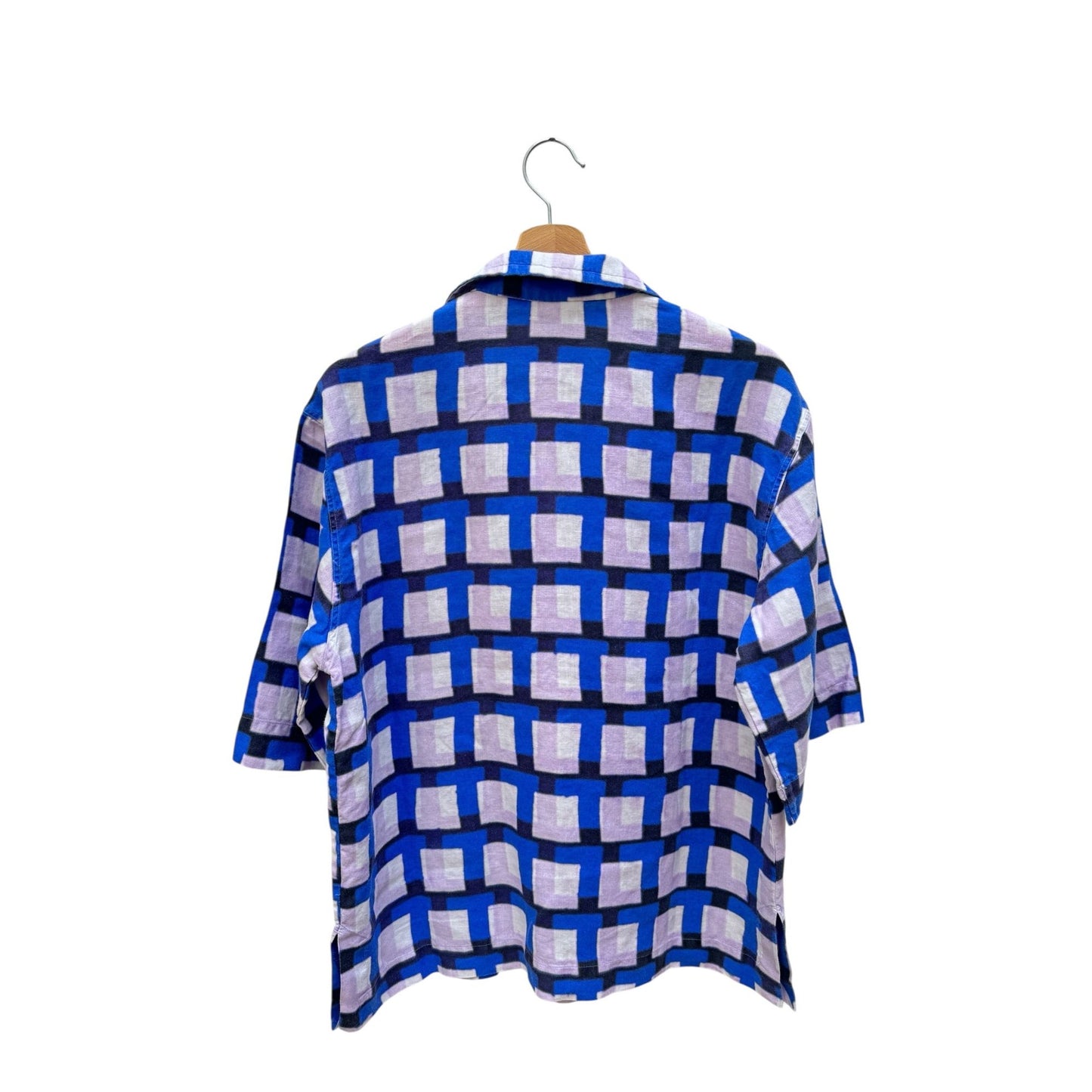 Len Lye
Spring Summer 2021 Linen Checkered Shirt