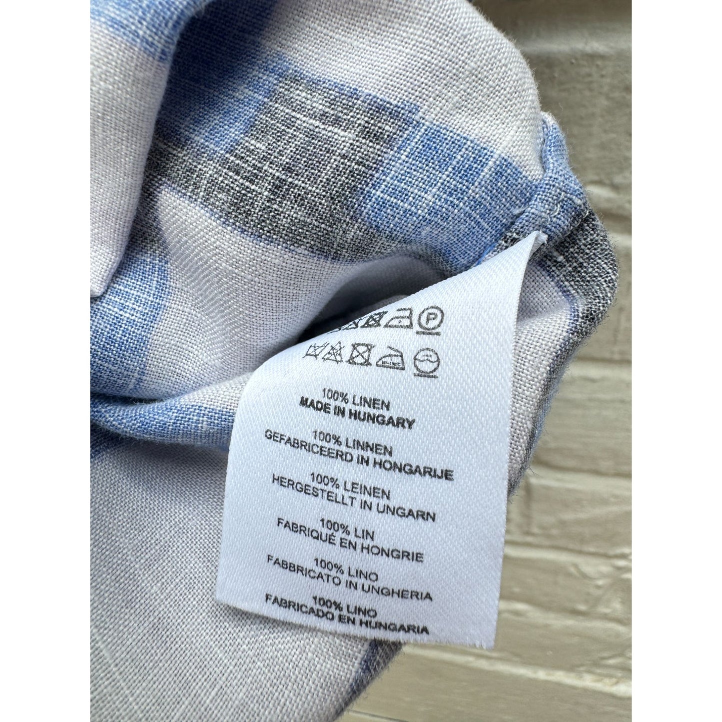 Len Lye
Spring Summer 2021 Linen Checkered Shirt