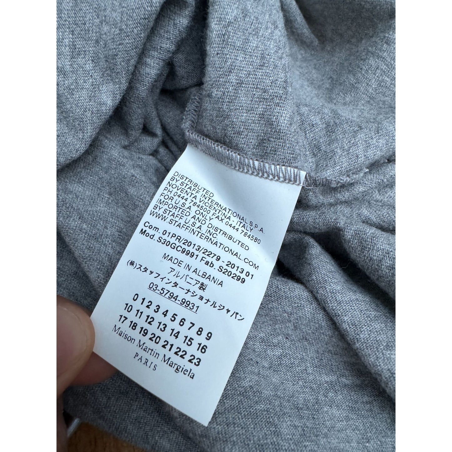 Spring/Summer 2013 Grey Japanese Text T-Shirt