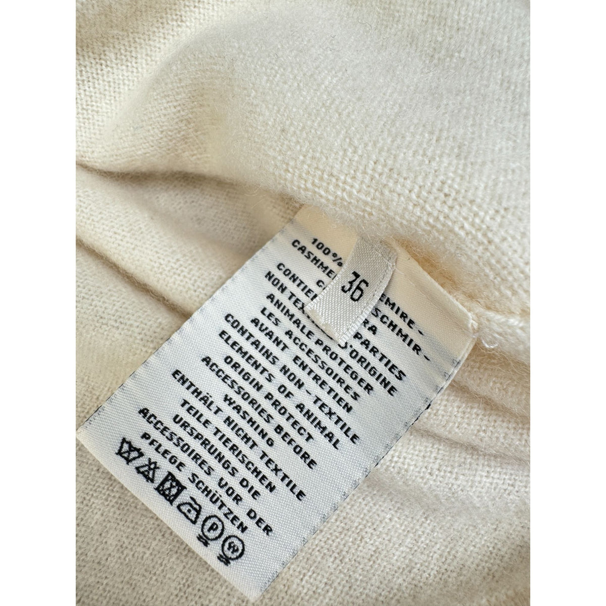 Jean Paul Gaultier Ecru Cashmere Twin Set
