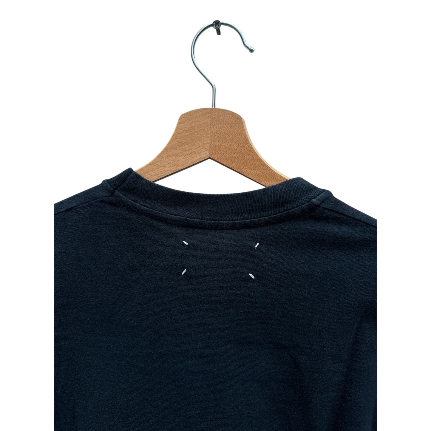 0 10 Artisanal Black Cotton T-shirt