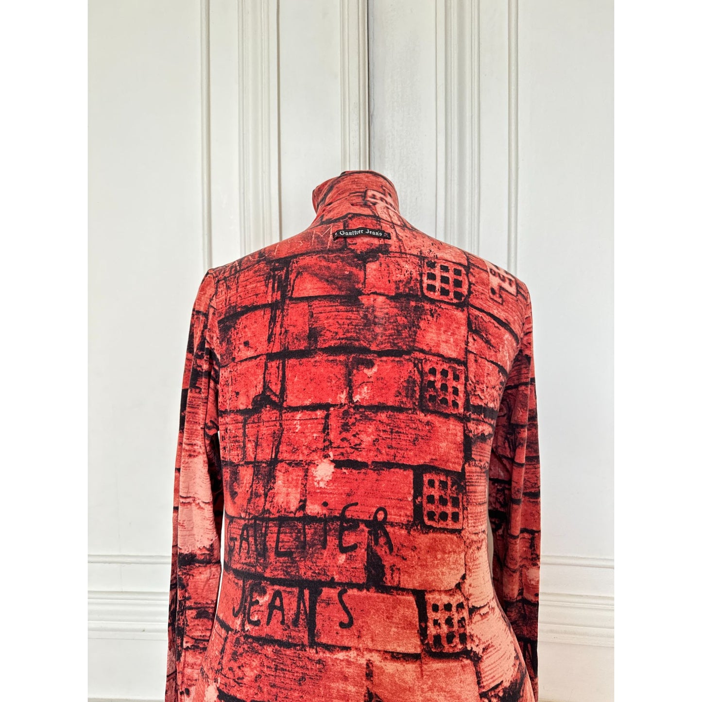 Iconic 1996 “Racism” Graffiti Print Rollneck Top