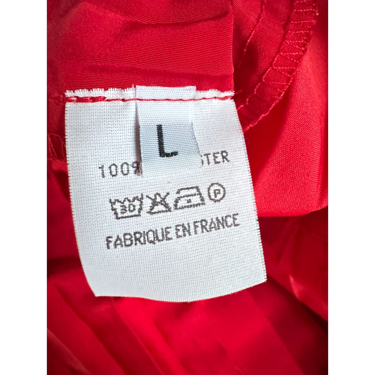 0 Artisanal SS 2001 Oversized Red Pleated Skirt