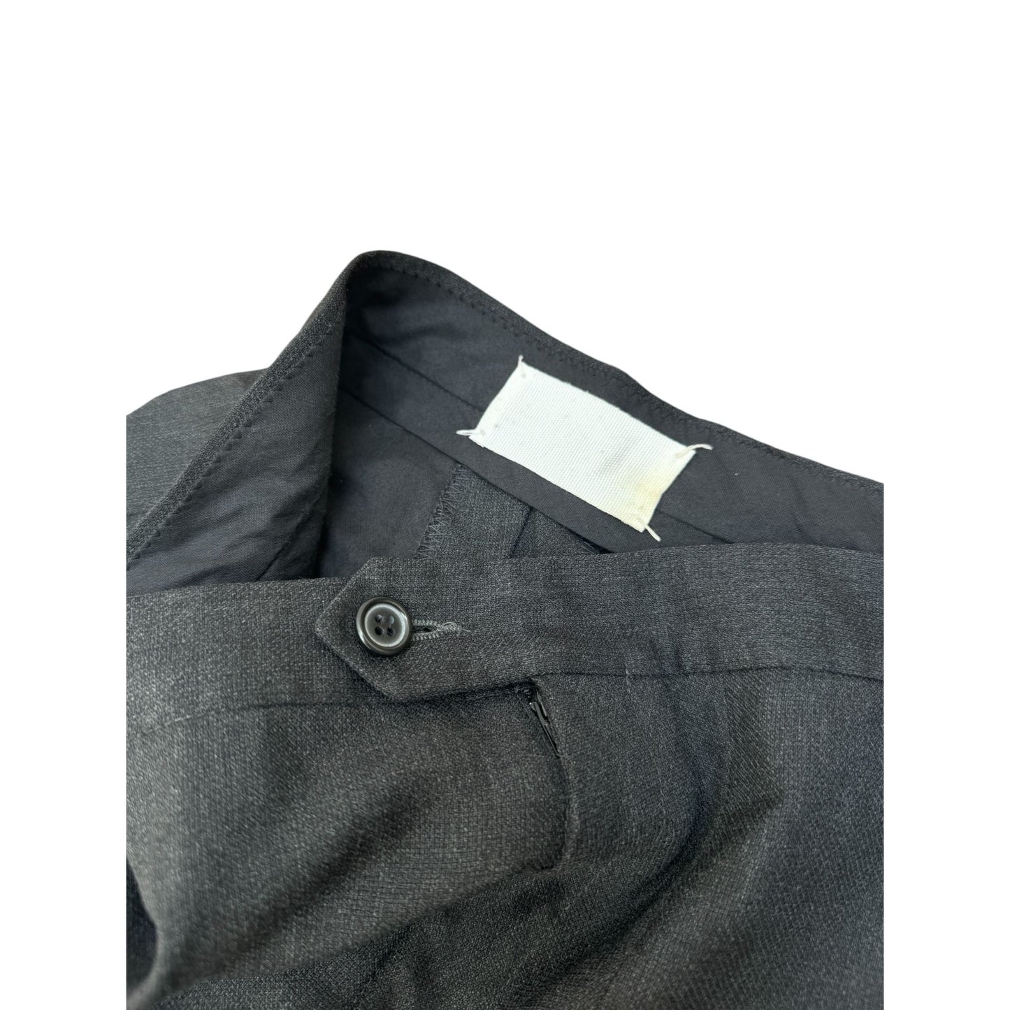 Fall/Winter 2000 Grey Wool Asymmetric Trousers