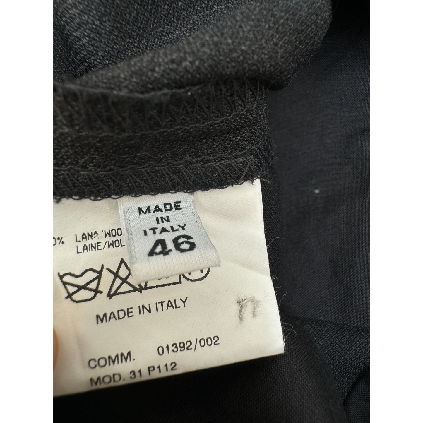 Fall/Winter 2000 Grey Wool Asymmetric Trousers