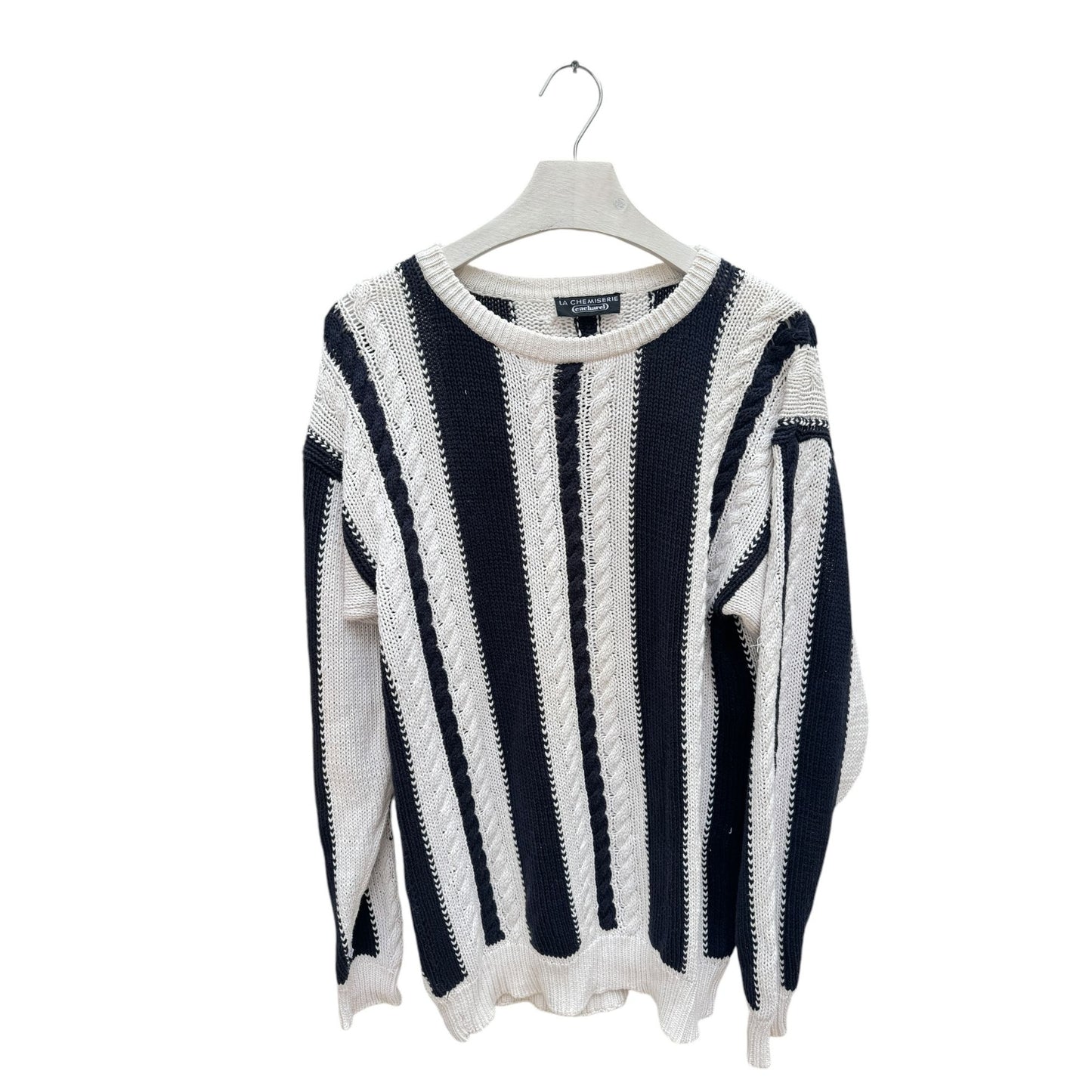 Heavy Cream / Black Knit