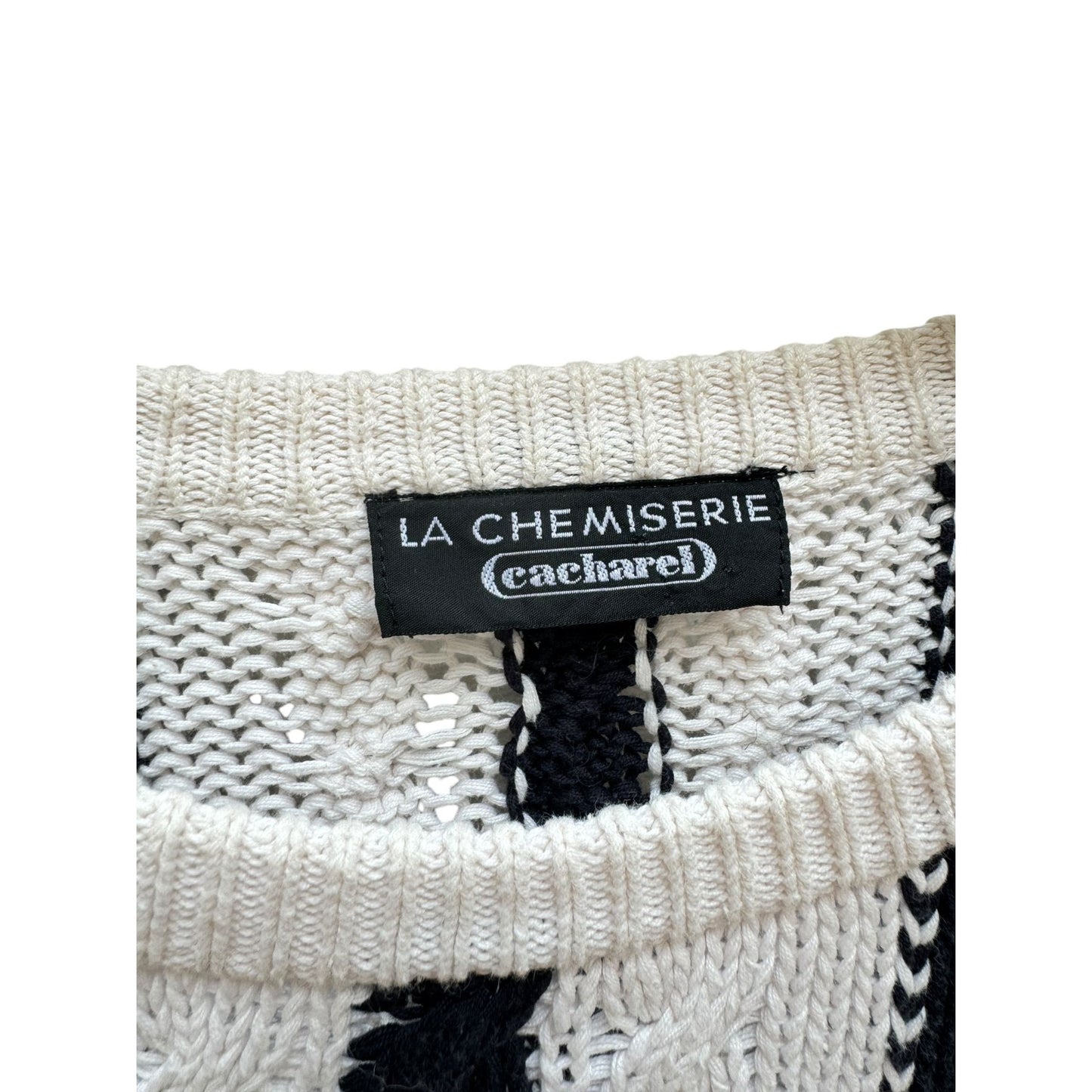 Heavy Cream / Black Knit