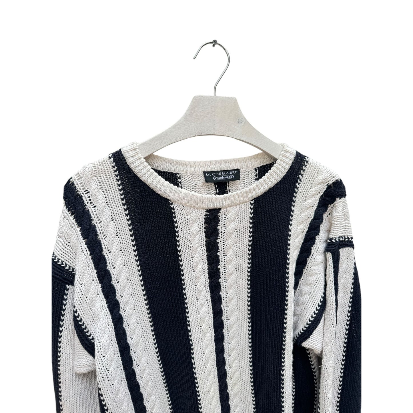 Heavy Cream / Black Knit