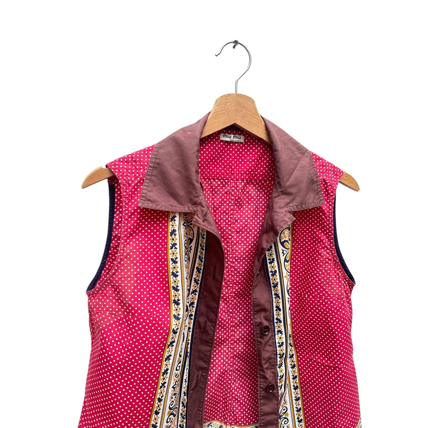 Red Brown Paisley Shirt