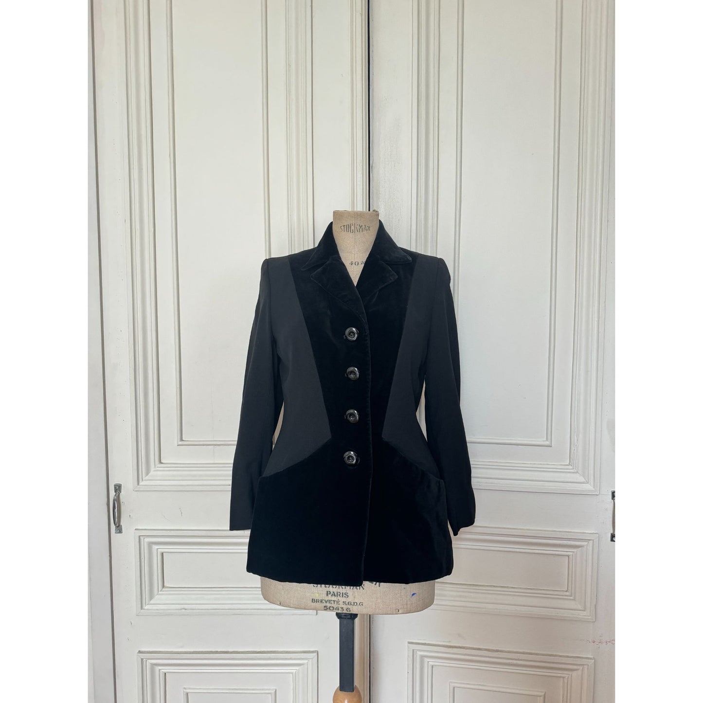 1987 Black Corduroy Blazer Jacket