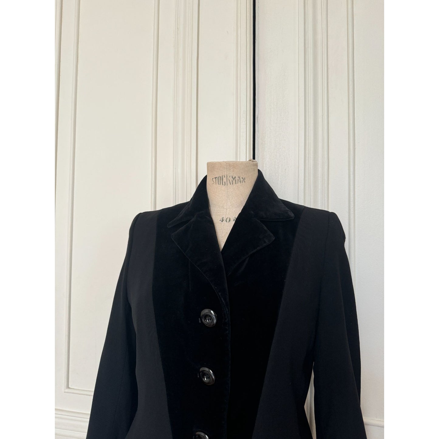 1987 Black Corduroy Blazer Jacket