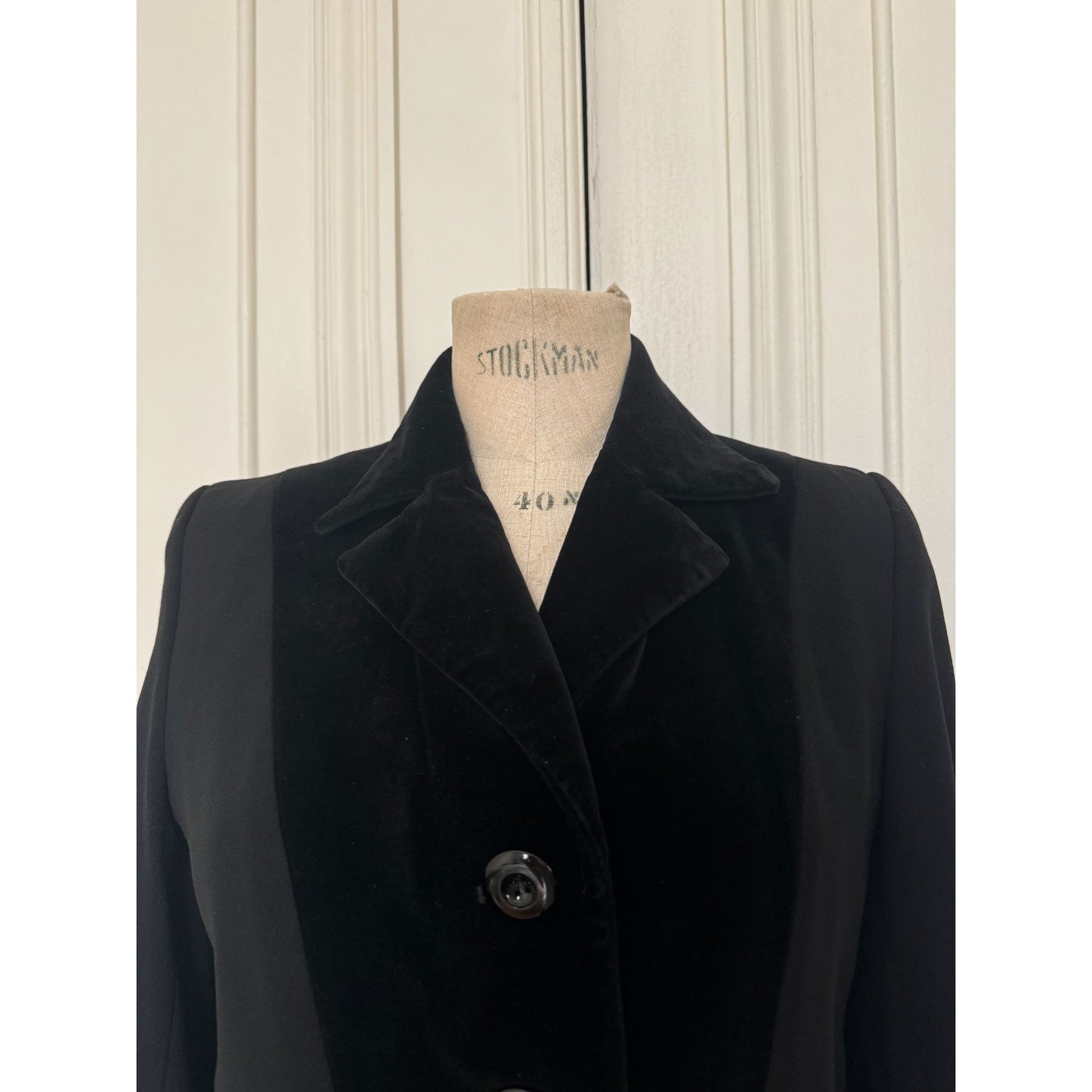 1987 Black Corduroy Blazer Jacket