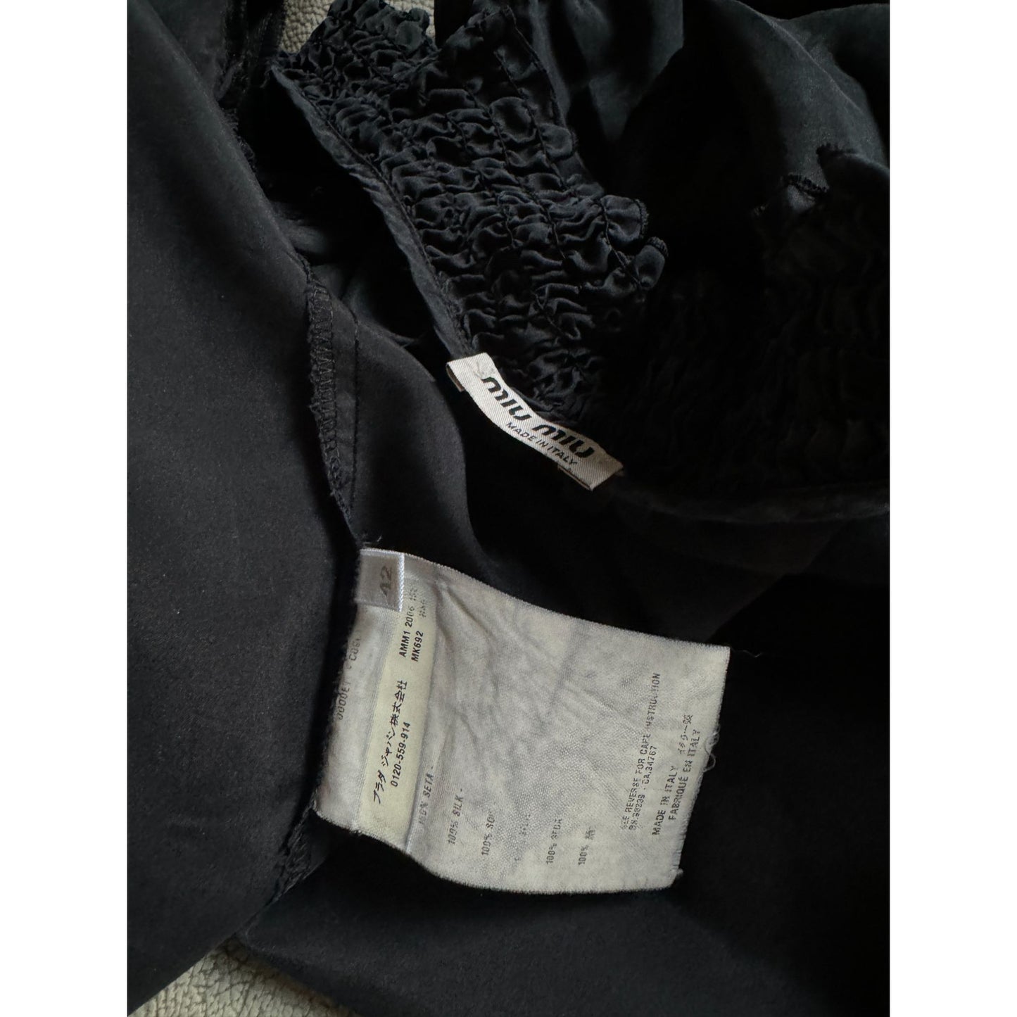 Black Silk Blouse