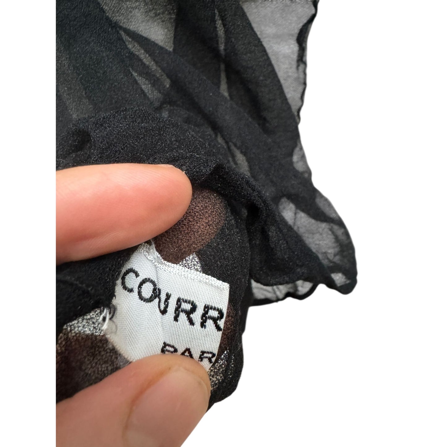 1970s Sheer Black Nylon Rollneck
Size 0 — Fits XS