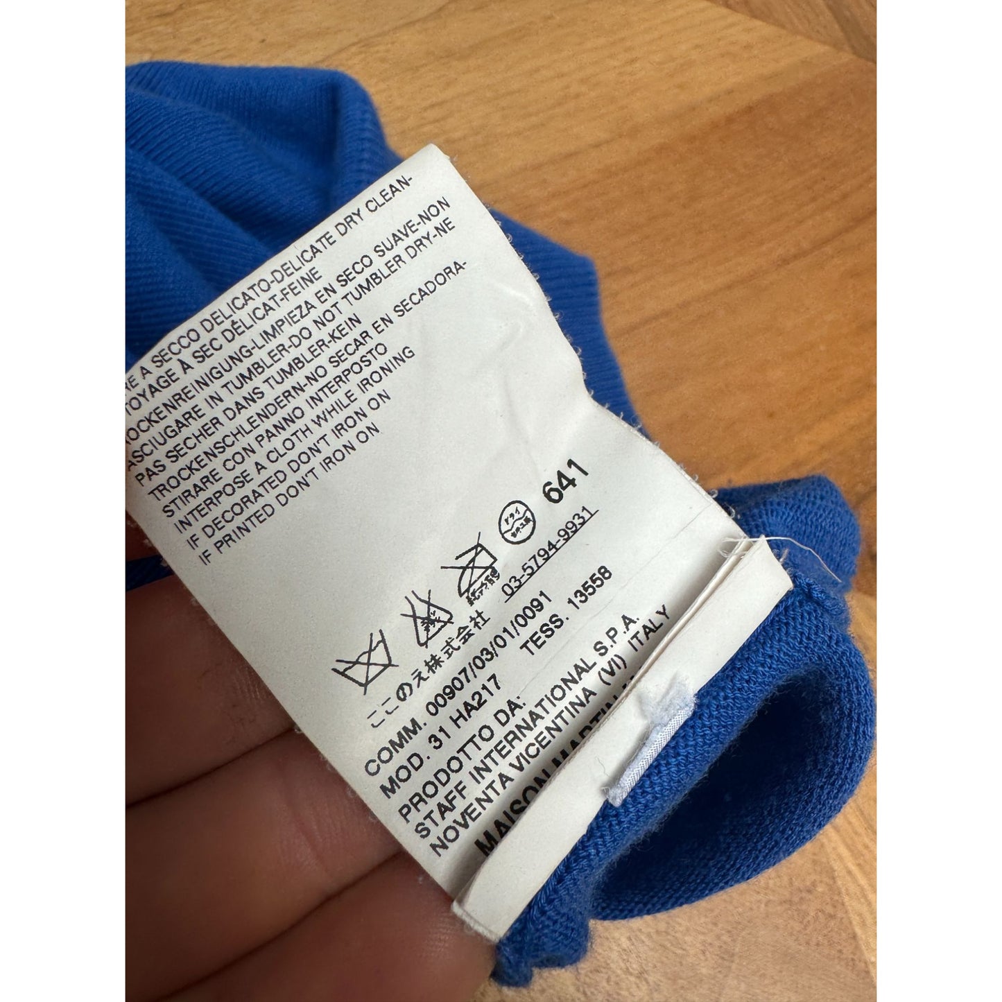 SS 2009 Blue Cotton Bath Sweater