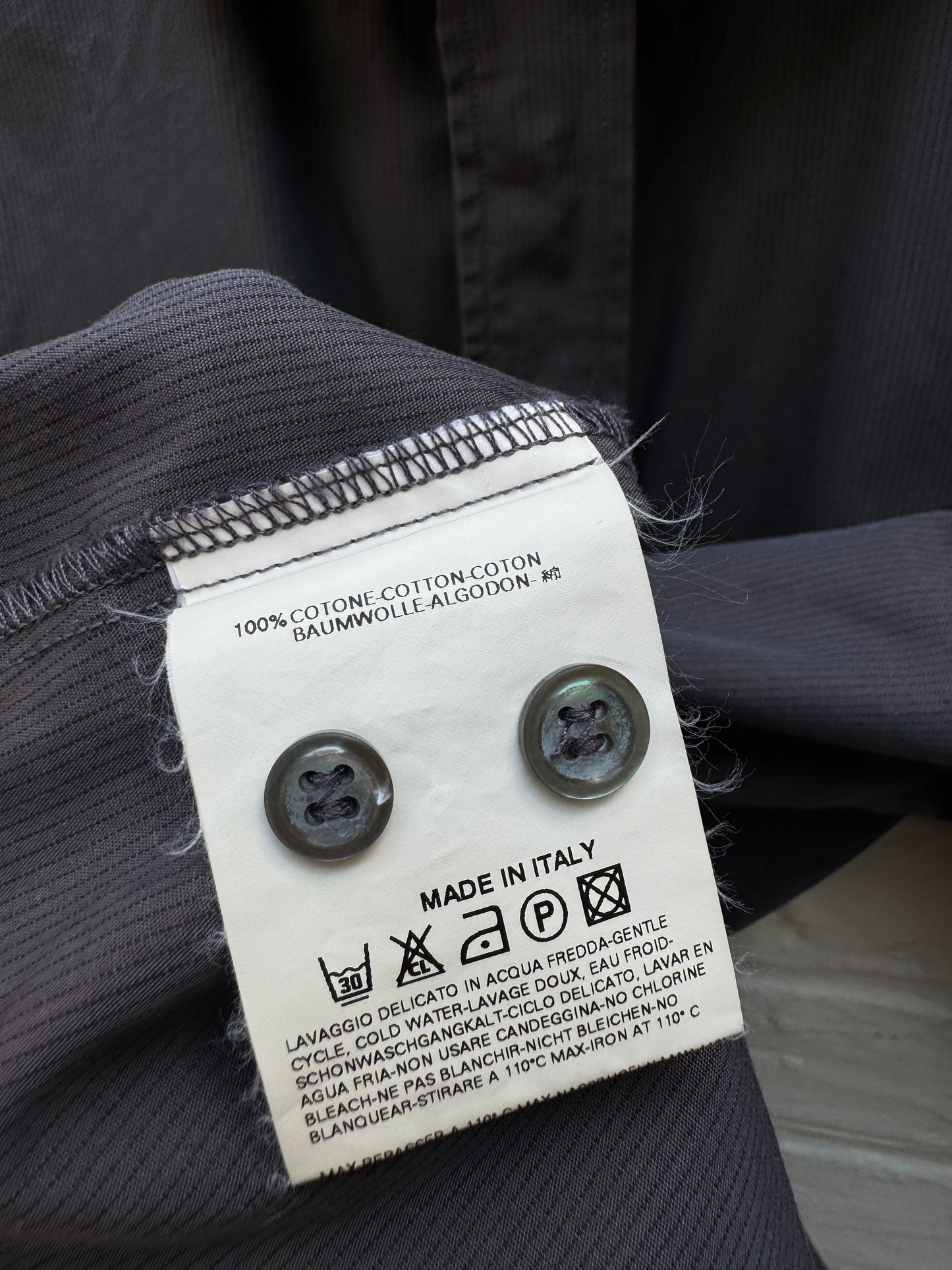 Fall / Winter 2003 Grey Cotton Shirt