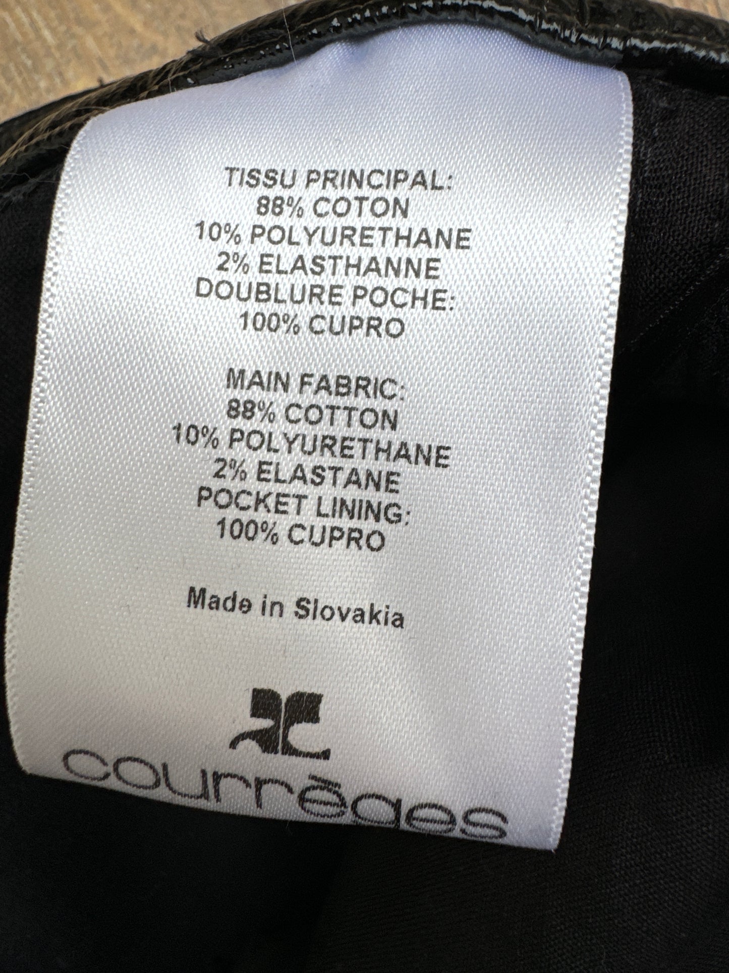 Black Vinyl Pants