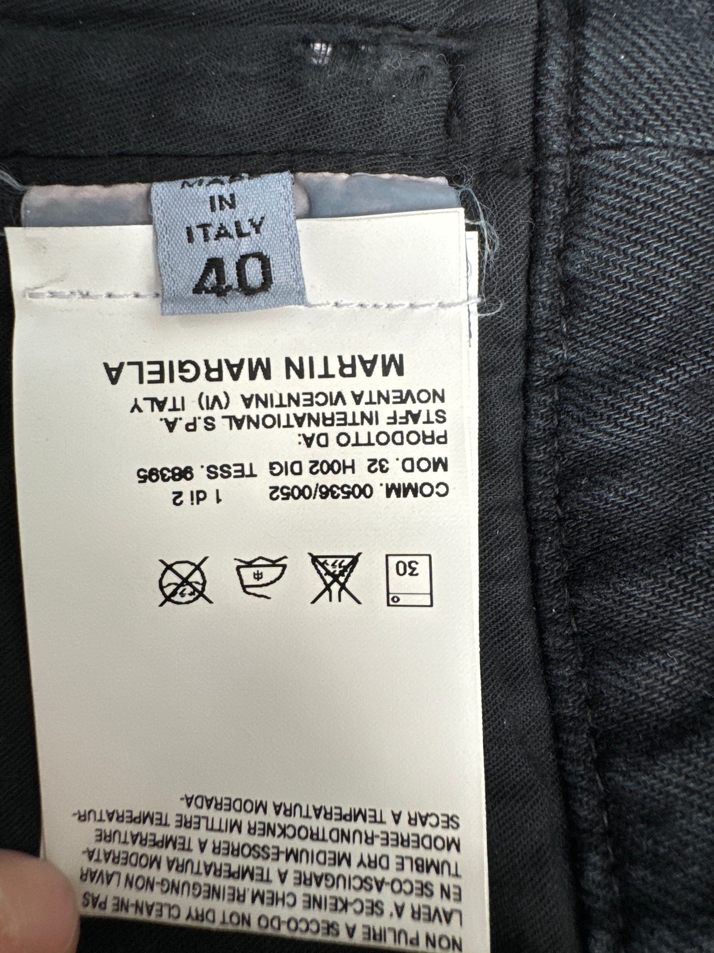 FW2005 Waist Pocket Belt Black Cotton