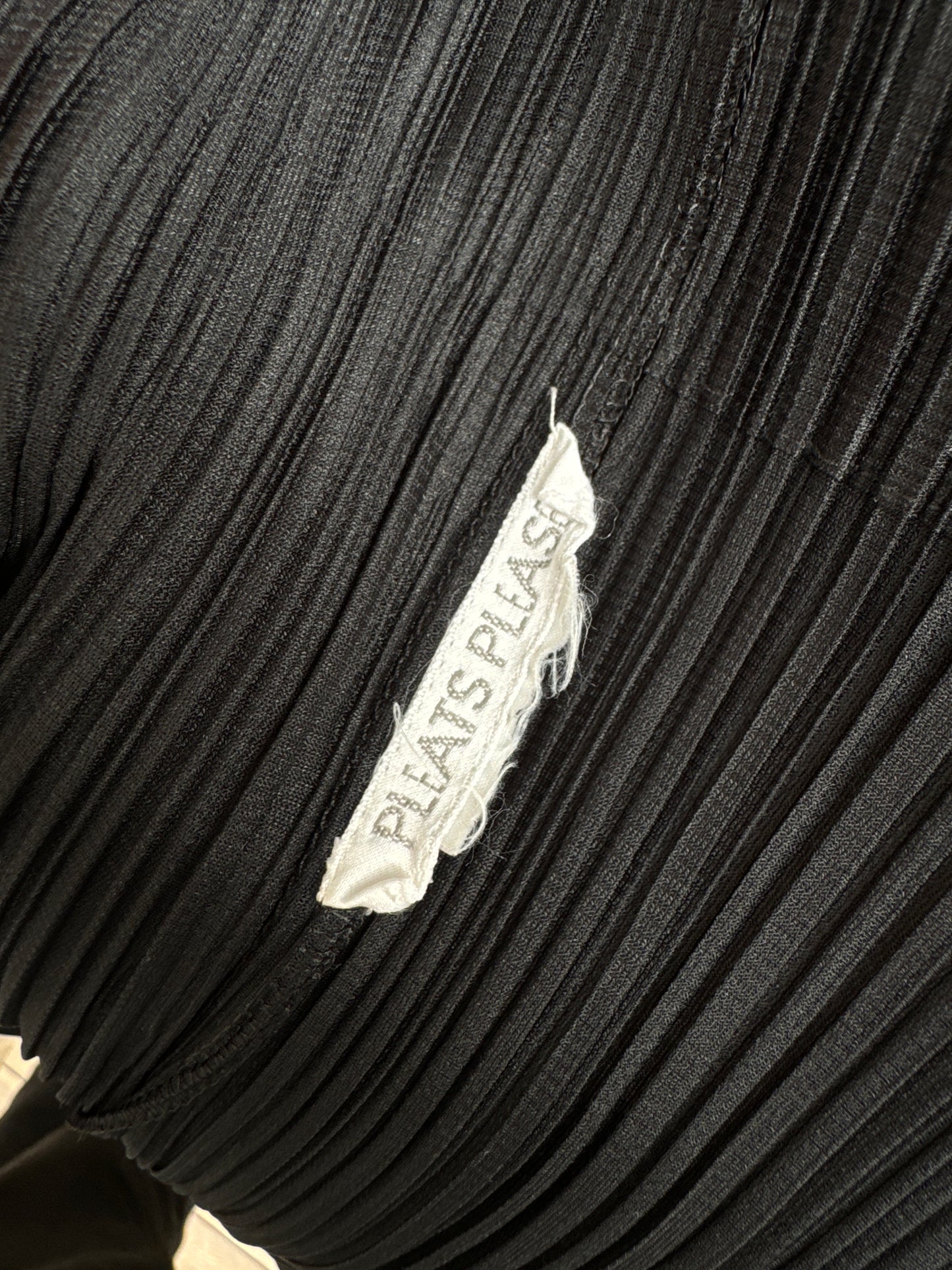 Pleats Please Black Pleated Coat