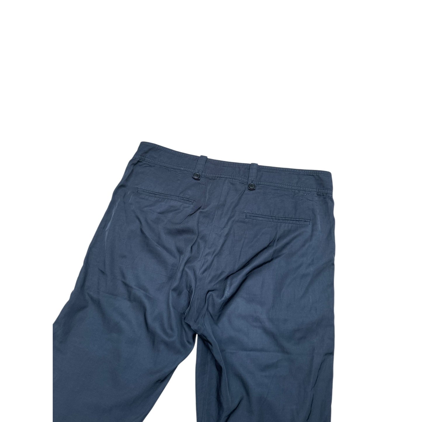 Navy Parachute Cotton Pants