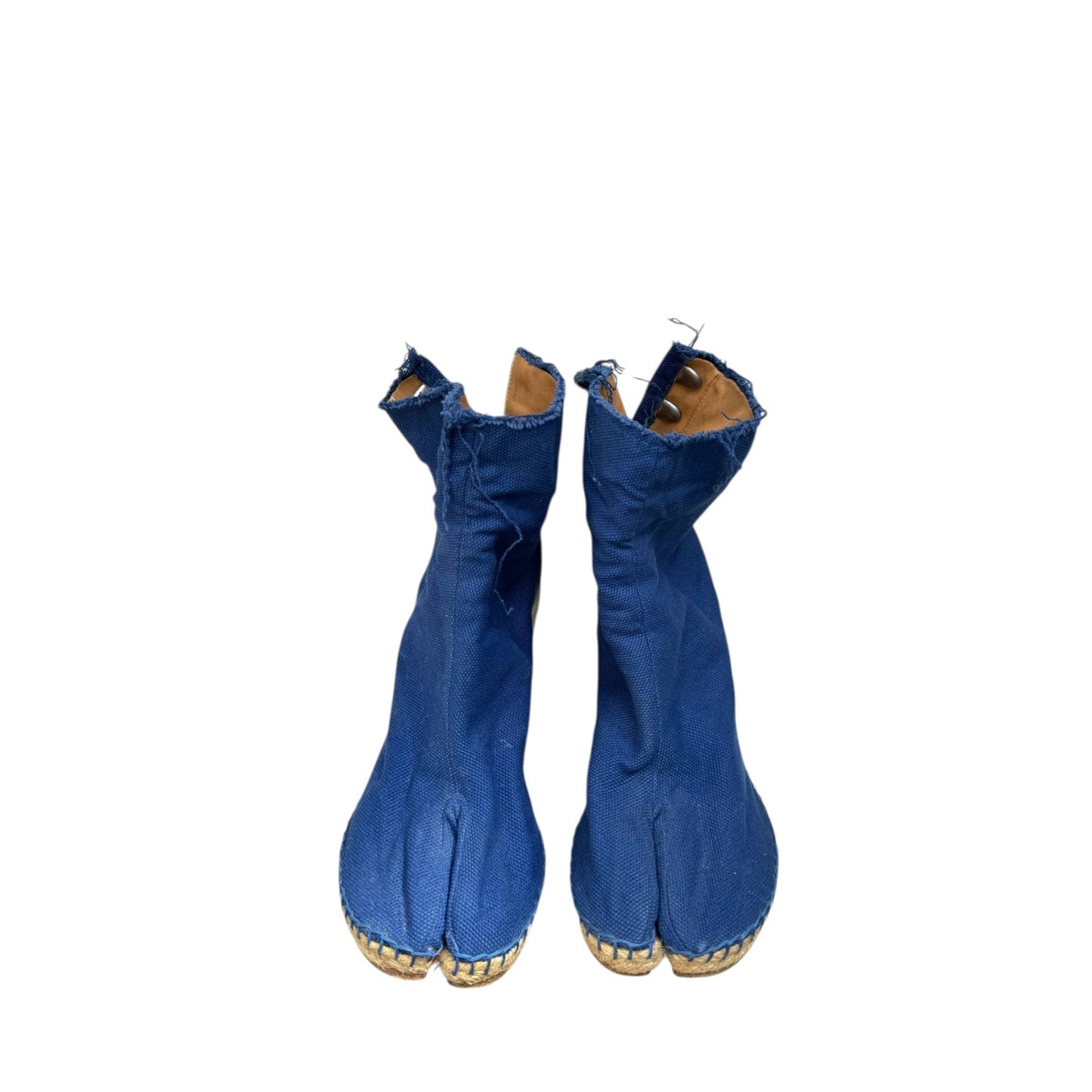 Blue Tabi Wedge Boots