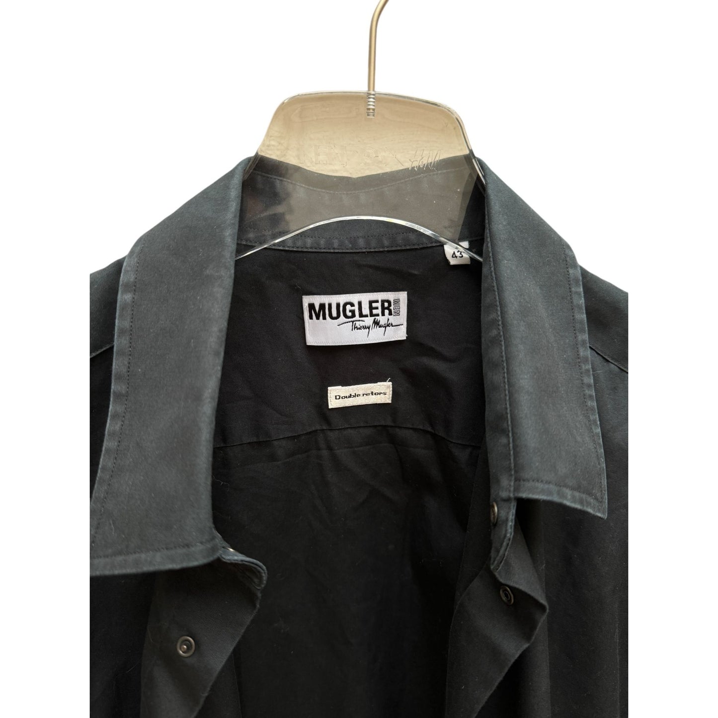 Vintage Black Cotton Shirt