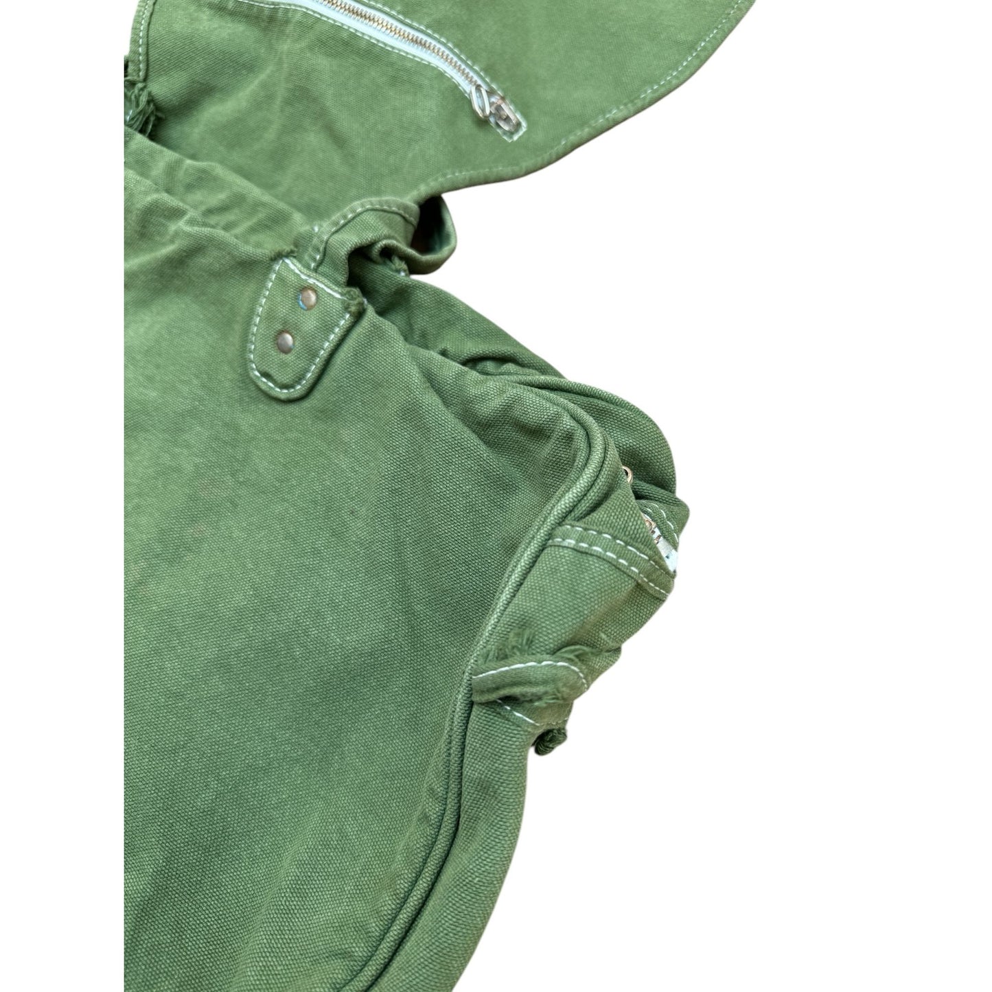 SS 2005 Military Kaki Denim Duffle Weekender Bag