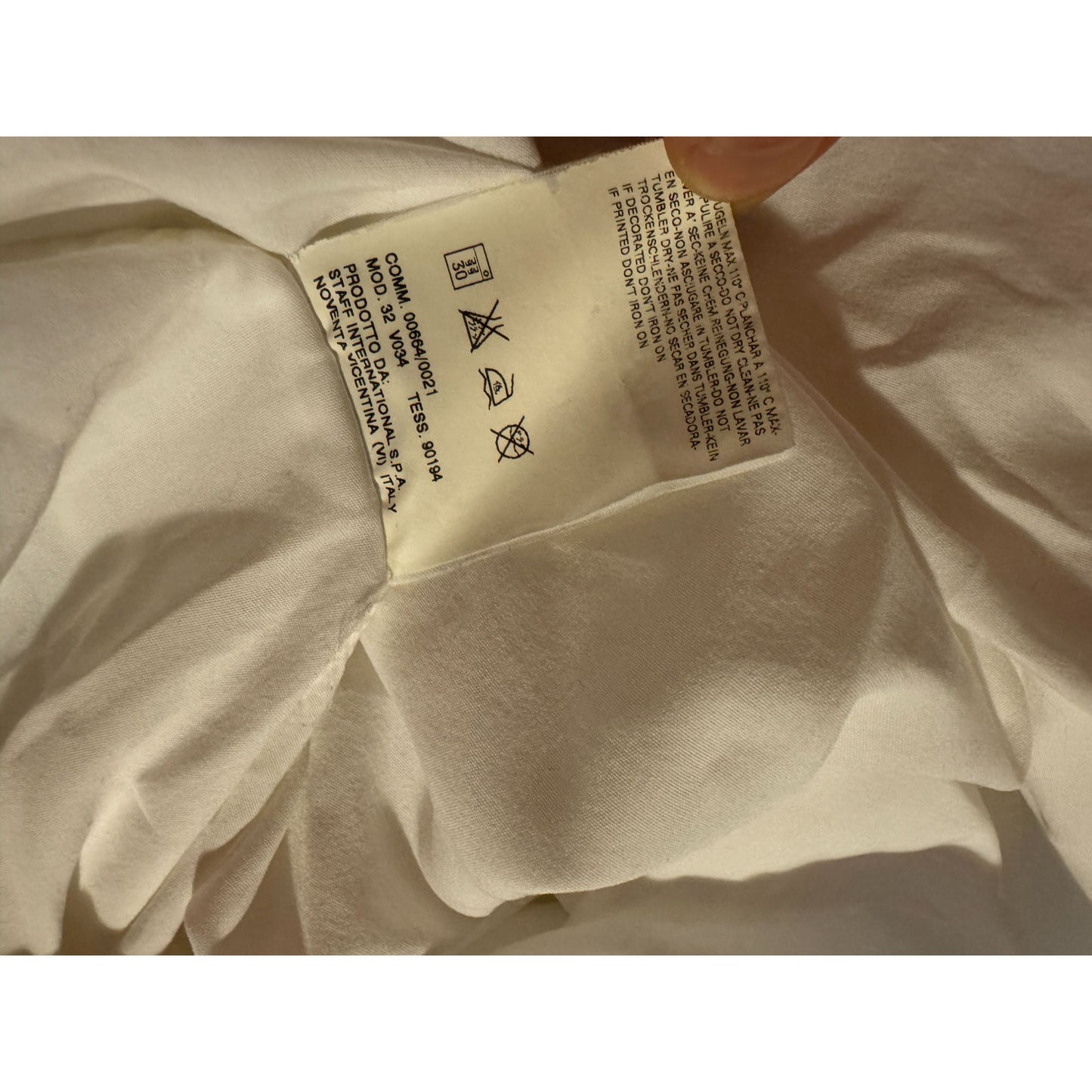 SS 2002 White Dress with Raw Edges