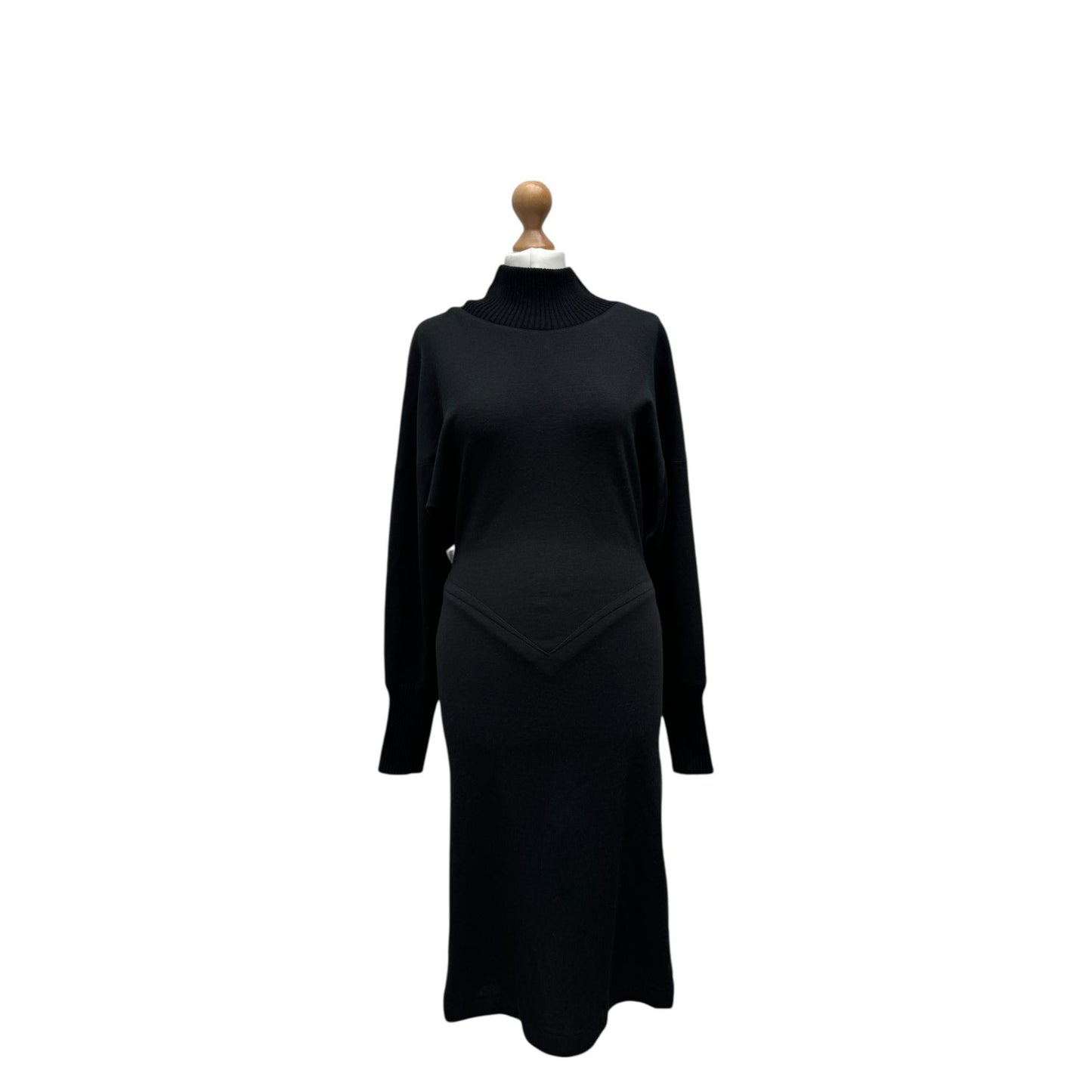 Vintage Black Wool Dress