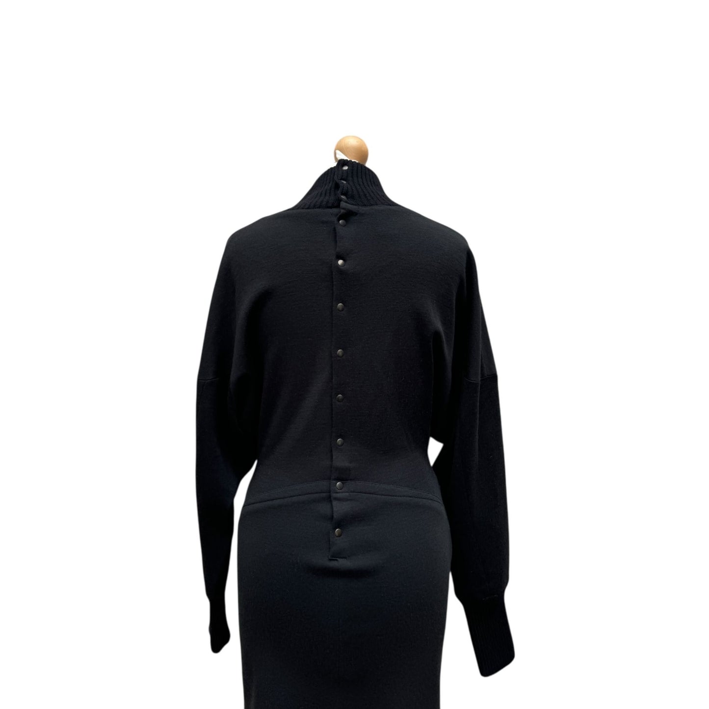 Vintage Black Wool Dress