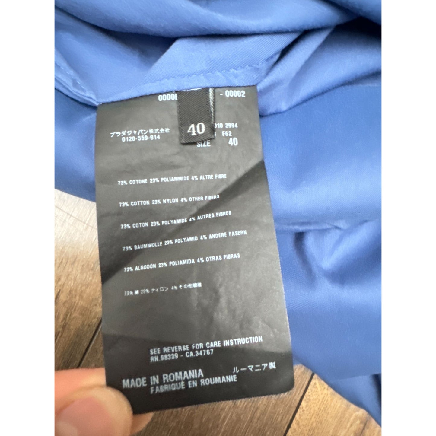 Blue Open-Back Shirt