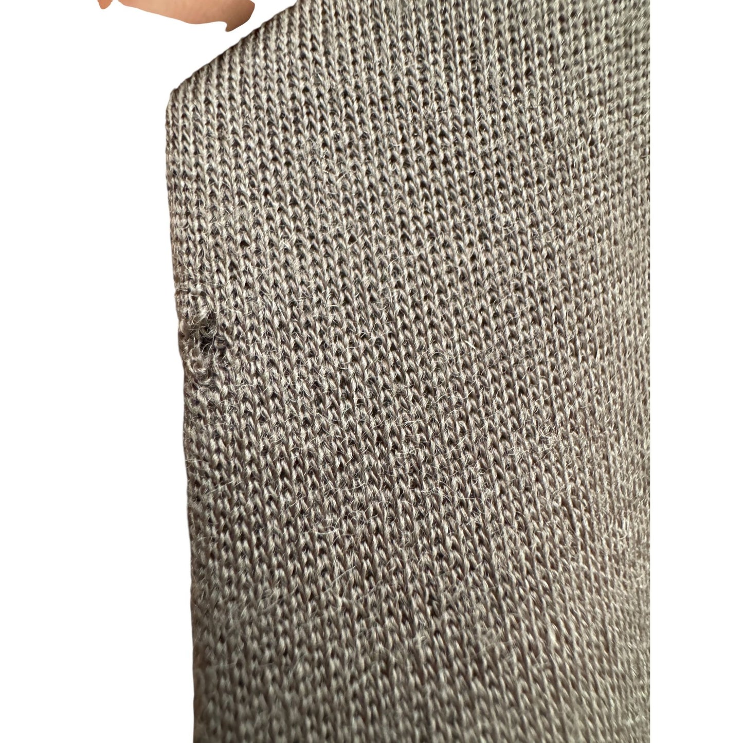 1980s Khaki Wool Dress