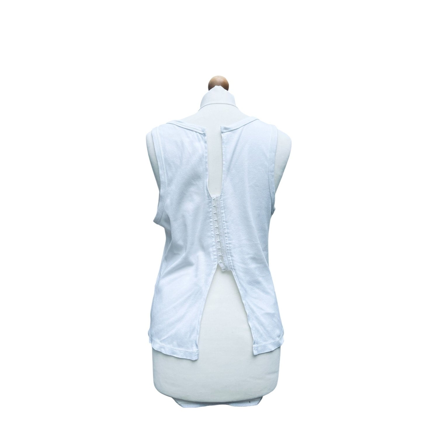 White Corset Tank Top