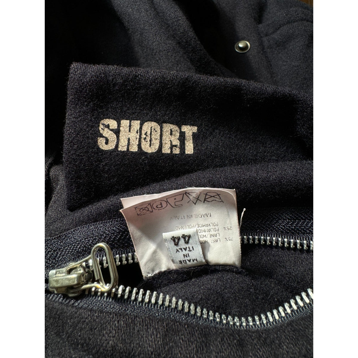 FW 2000 Navy Wool Reversible Jacket