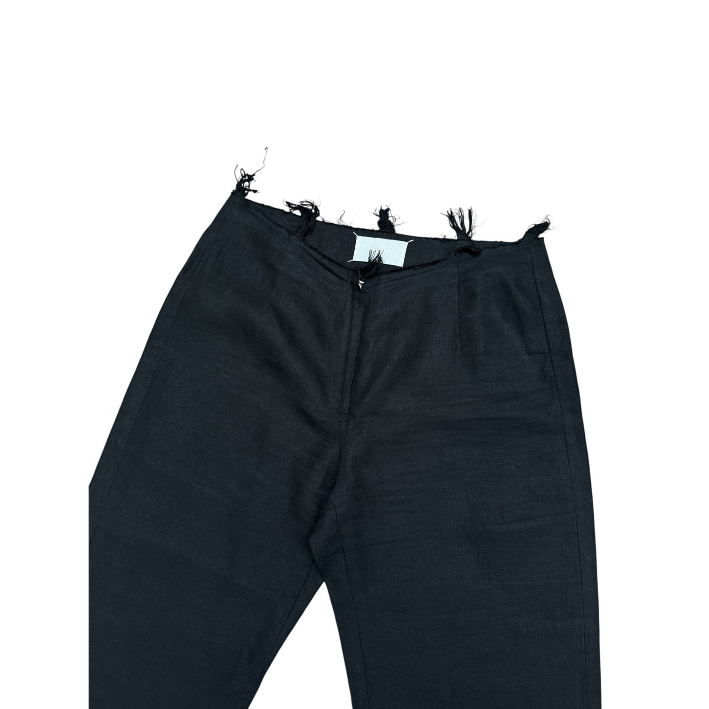 Spring/Summer 2000 Black Linen Fringed Trousers