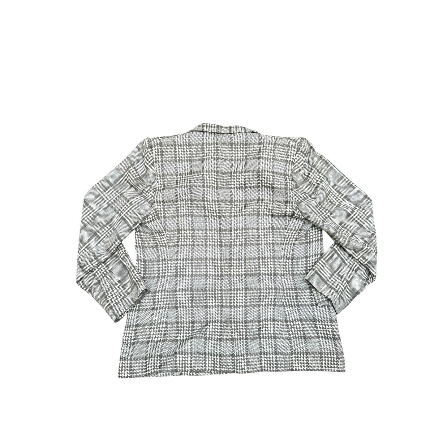 Brown Beige Checkered Skirt Suit